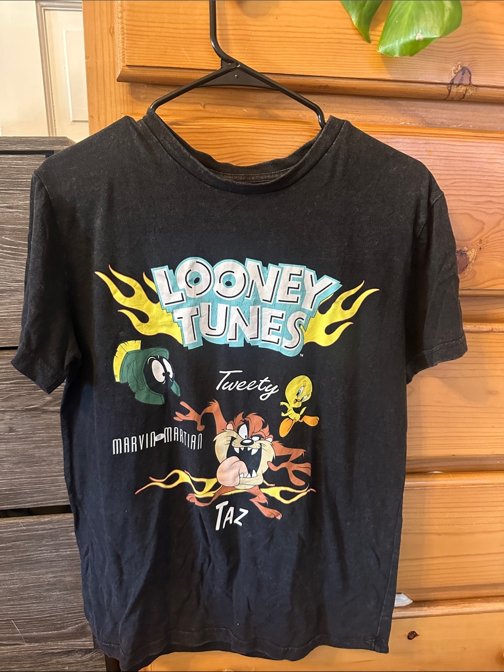 Warner Bros. Black Looney Tunes Tee with Tweety, Taz & Marvin
